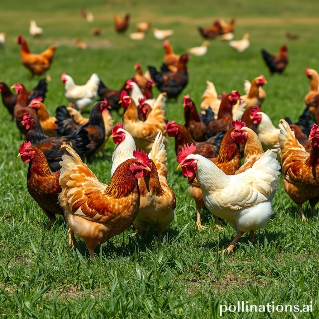 what is a flock of chickens called